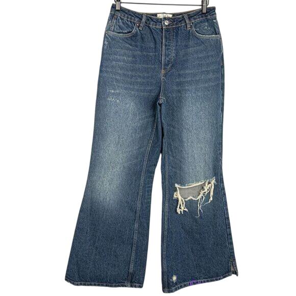 New Free People WTF CRVY Misfit Flare Jeans $128 SIZE 28 - Picture 3 of 3